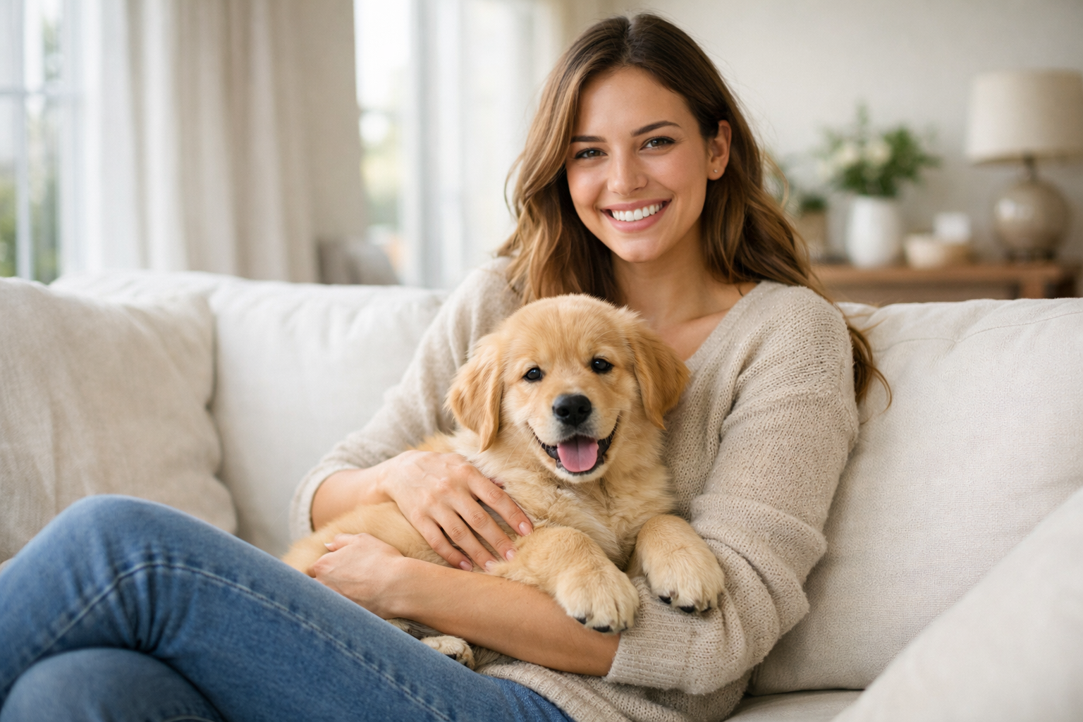 best pet insurance companies 2026 - dog owner with golden retriever